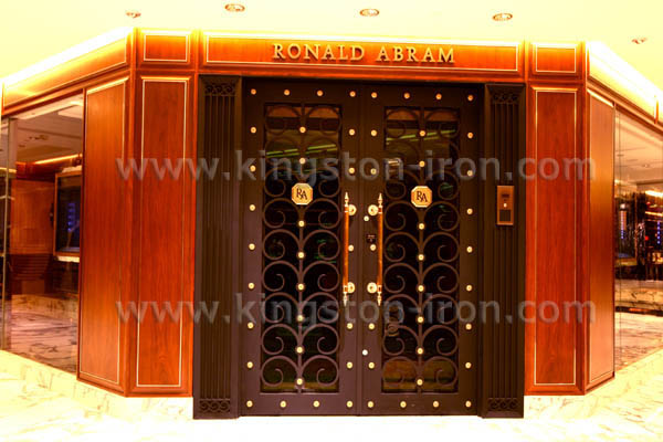 Custom Wrought Iron Commercial Door.